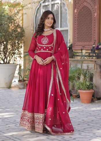 Onion Anarkali With Heavy Embroidered work