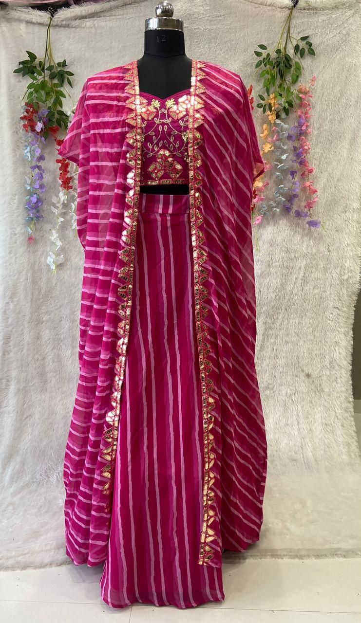 Pink Lehenga Choli With Multi Thread And Heavy Sequins