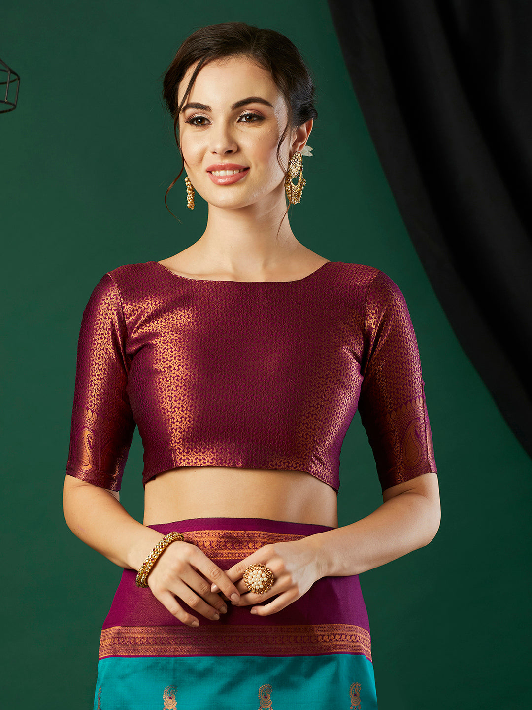 Aqua Blue Banarasi Silk Woven Jari Designer Heavy Looks Glamorous Ceremonial Saree