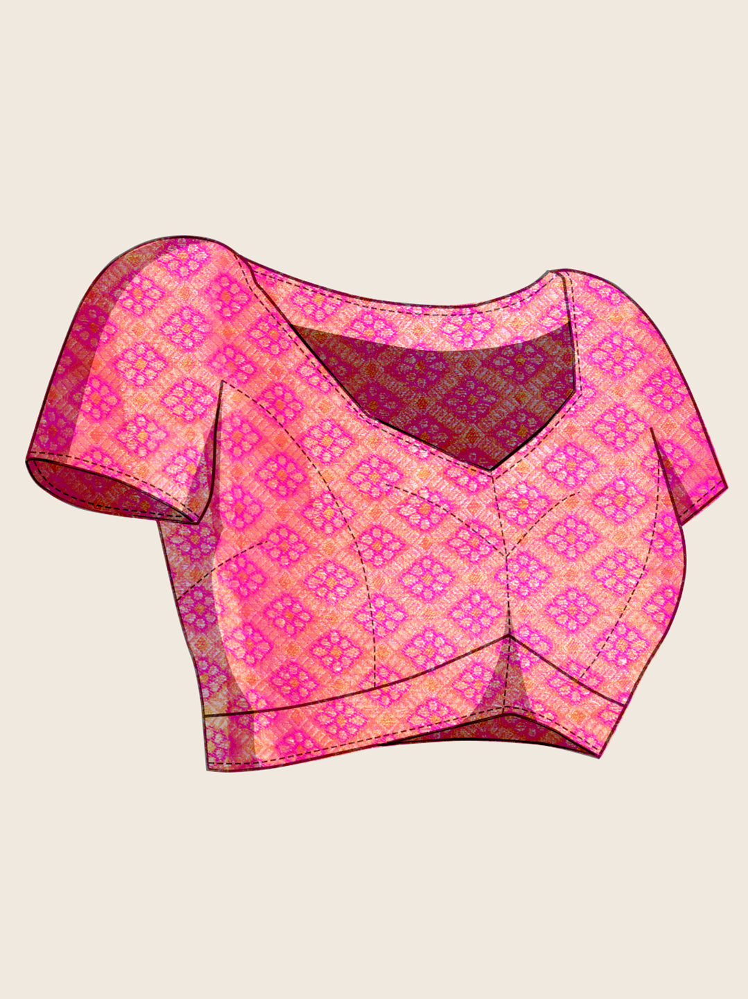 Beige Beautiful Soft Silk Woven Jari Designer Saree