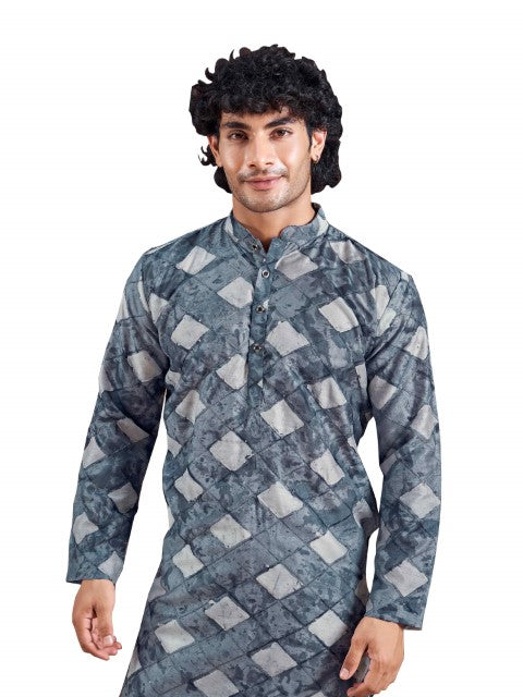 Blue Color Stylish Kurta Payjama for Men – Elegant and Youthful Look