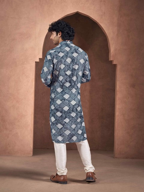 Blue Color Stylish Kurta Payjama for Men – Elegant and Youthful Look