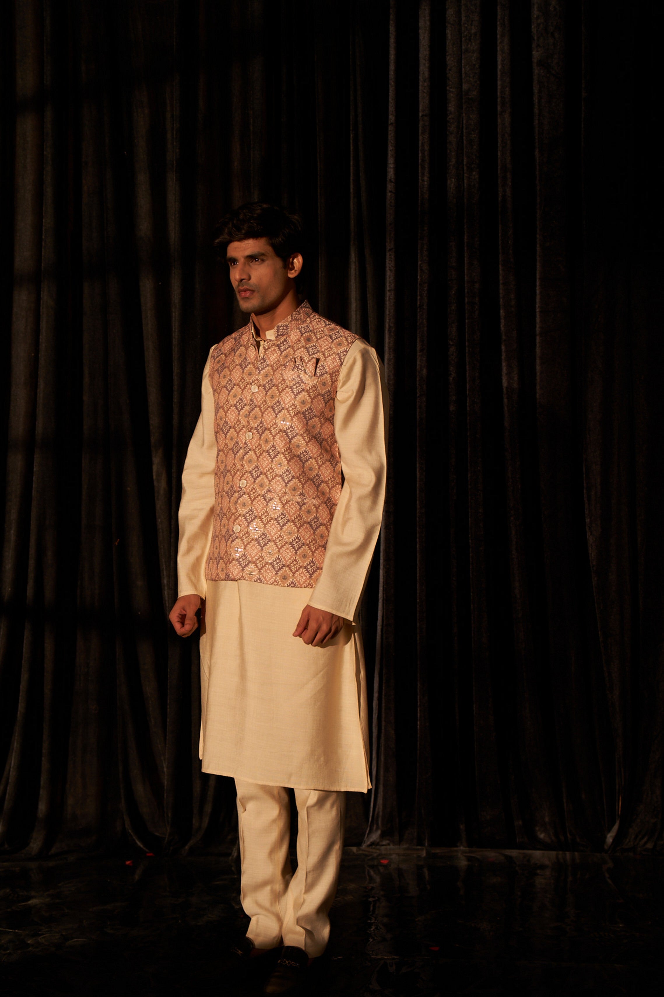 Brown Kurta Payjama with Nehru Jacket – Earthy and Refined