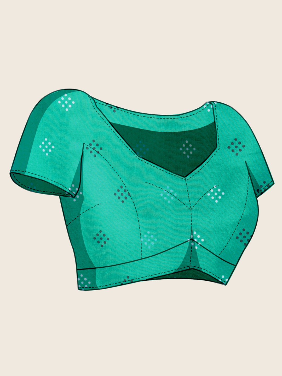 Cyan Muslin Cotton Designer Digital Printed Ethnic Ceremonial Saree