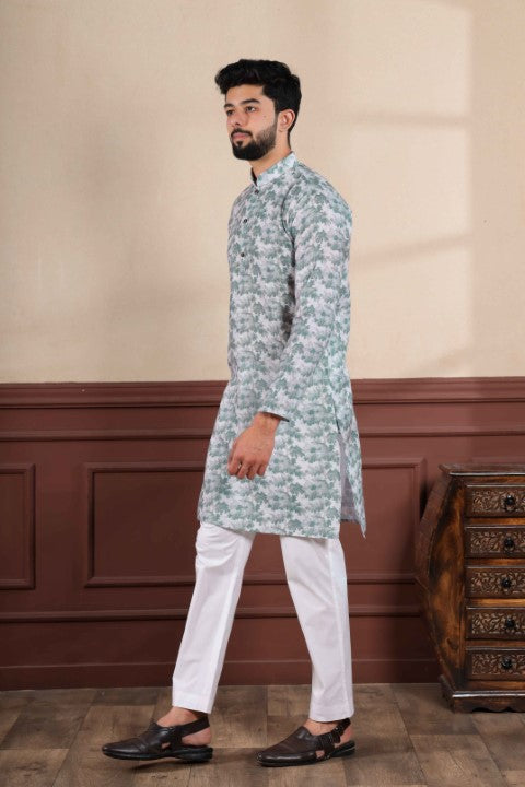 Forest Green Sophisticated Kurta Pajama for Ceremonial Wear