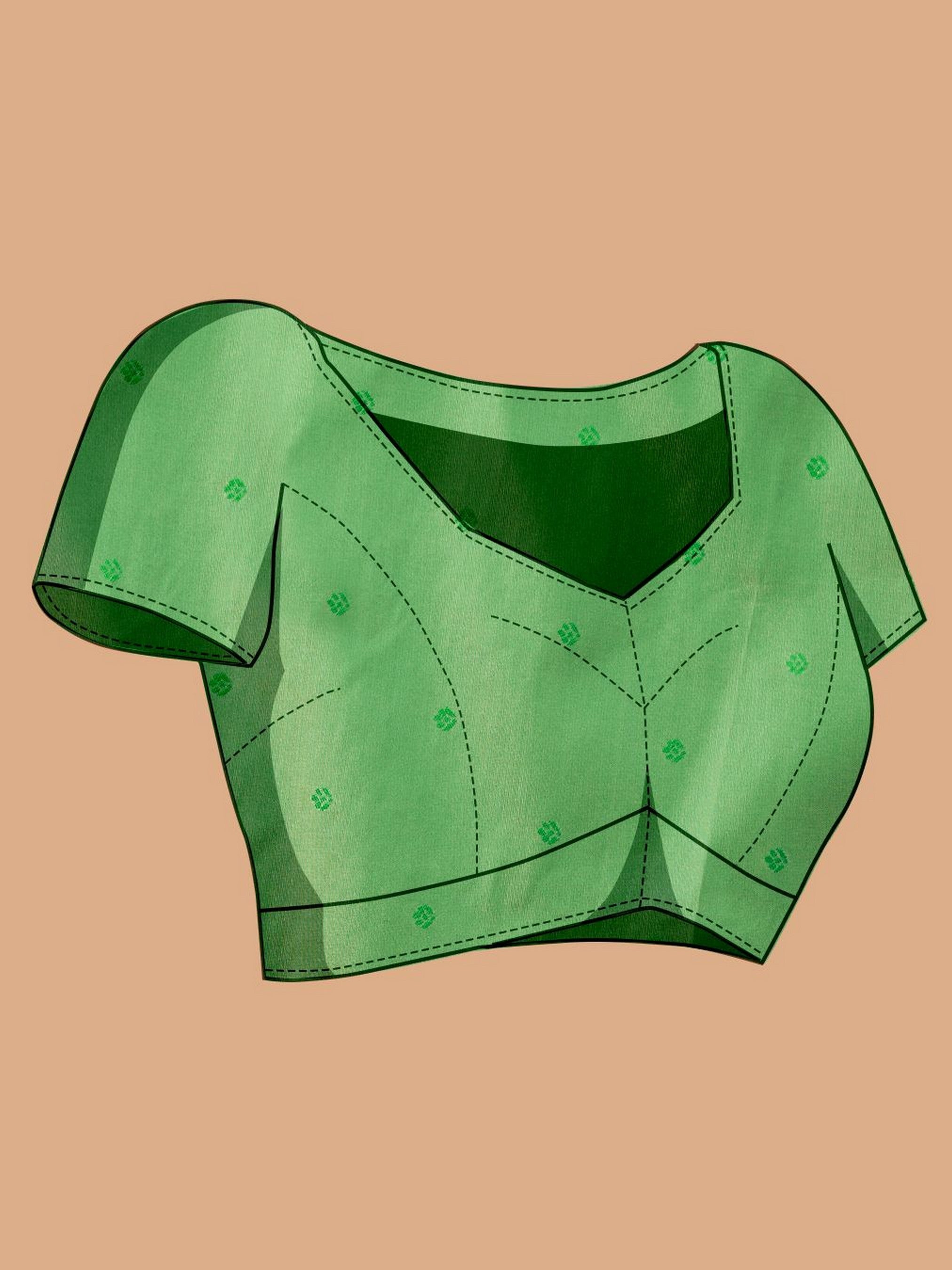 Green Ethnic Banarasi Silk Saree With Woven Jari Designer Work