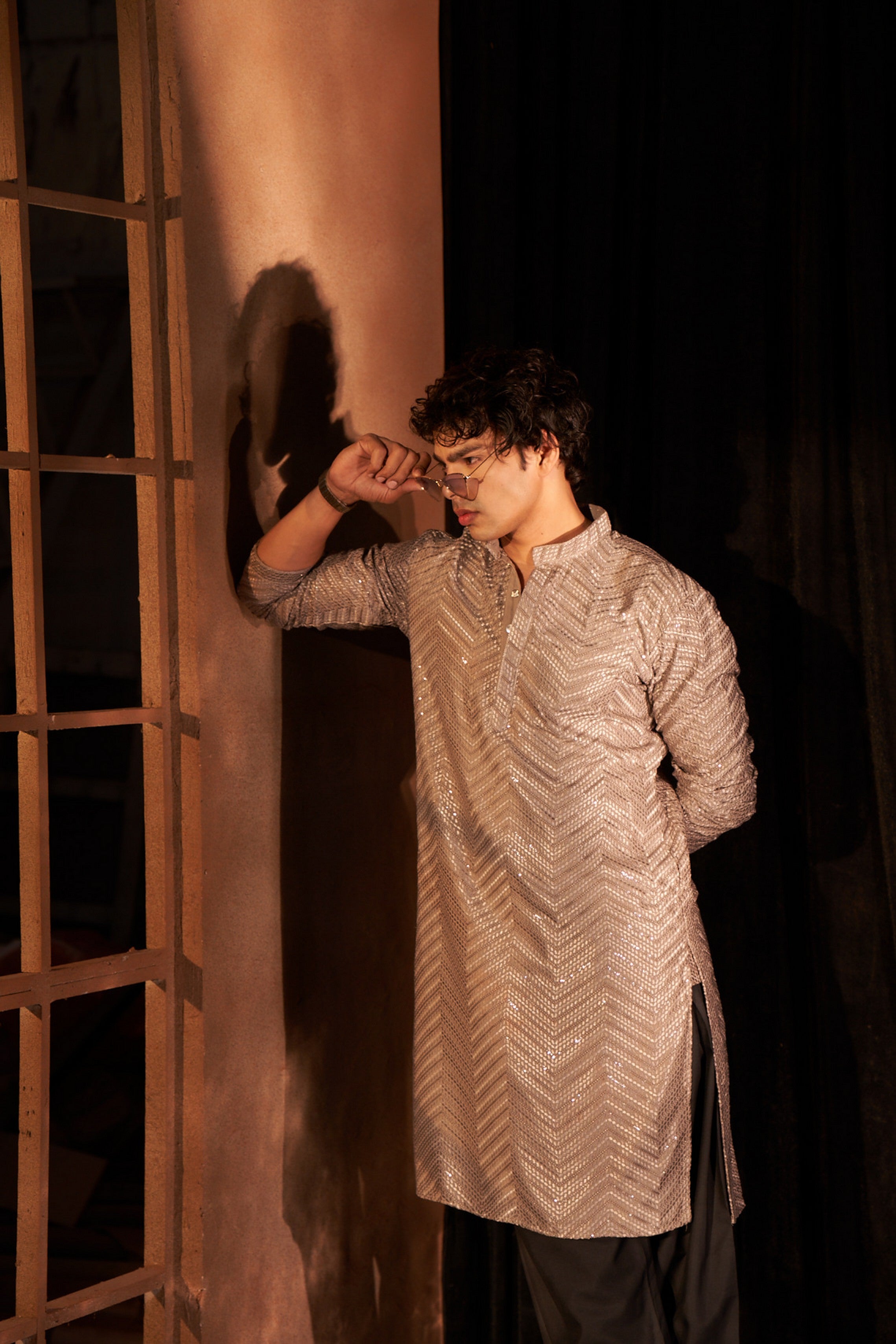 Grey Color Chikankari Viscose Kurta Payjama – Elegant Traditional Wear