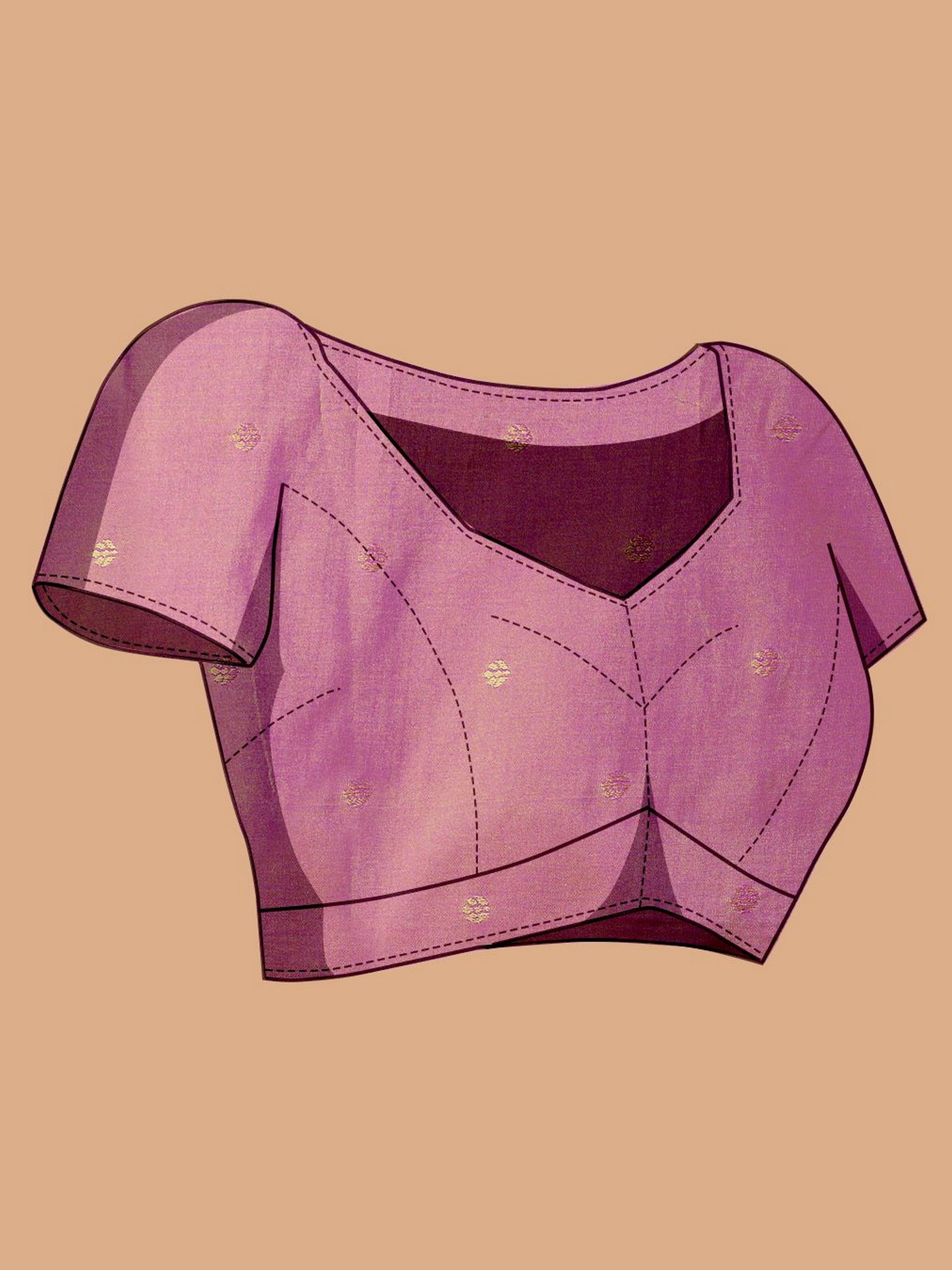 Light Pink Ethnic Banarasi Silk Saree With Woven Jari Designer Work