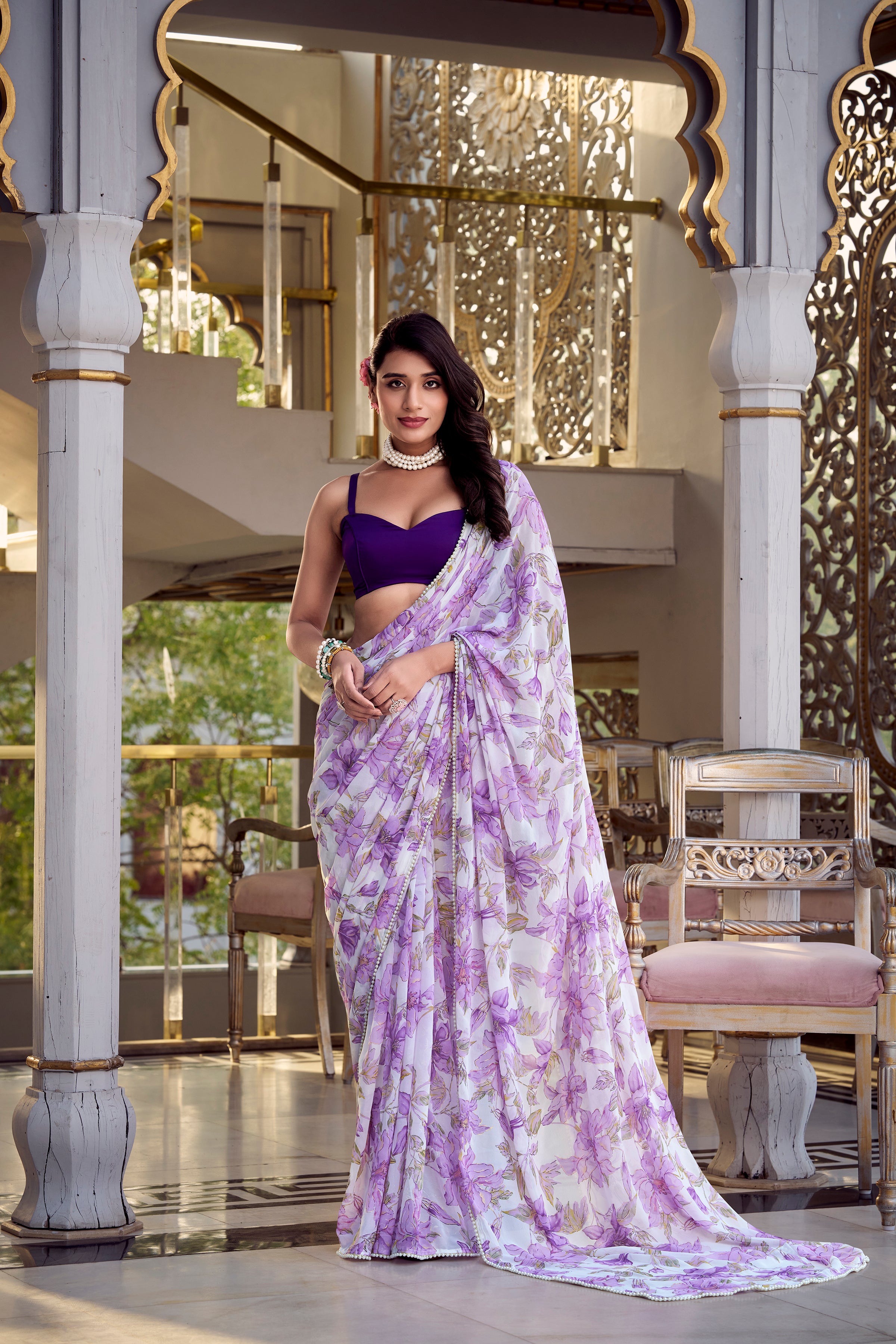 Luvender Weightless Marble Sarees for Effortless Elegance