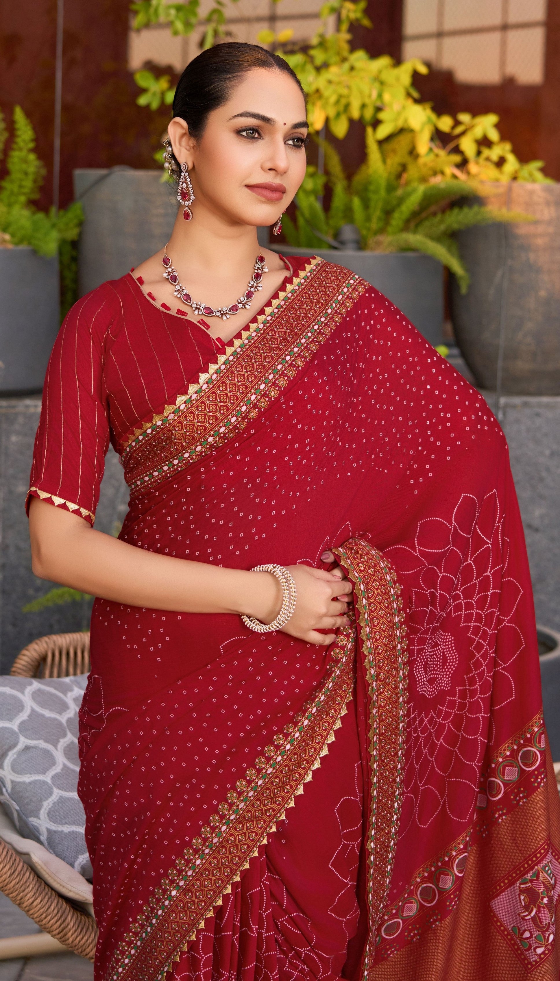 Maroon Cotton Silk Woven Designer With Table And Foil Printed Partywear Saree