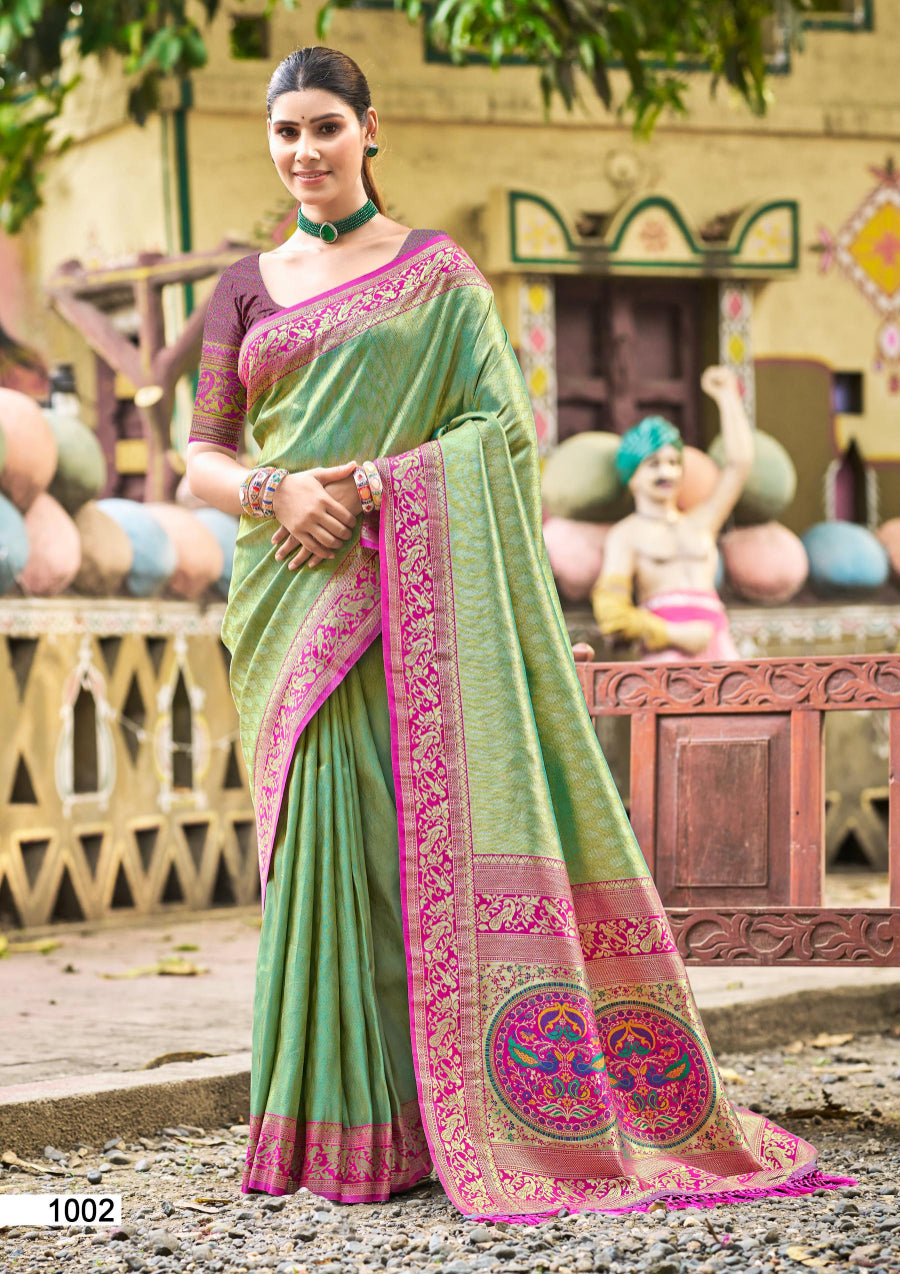 Mehendi Green Kanjivaram Silk Saree With Understated Luxury and Comfort