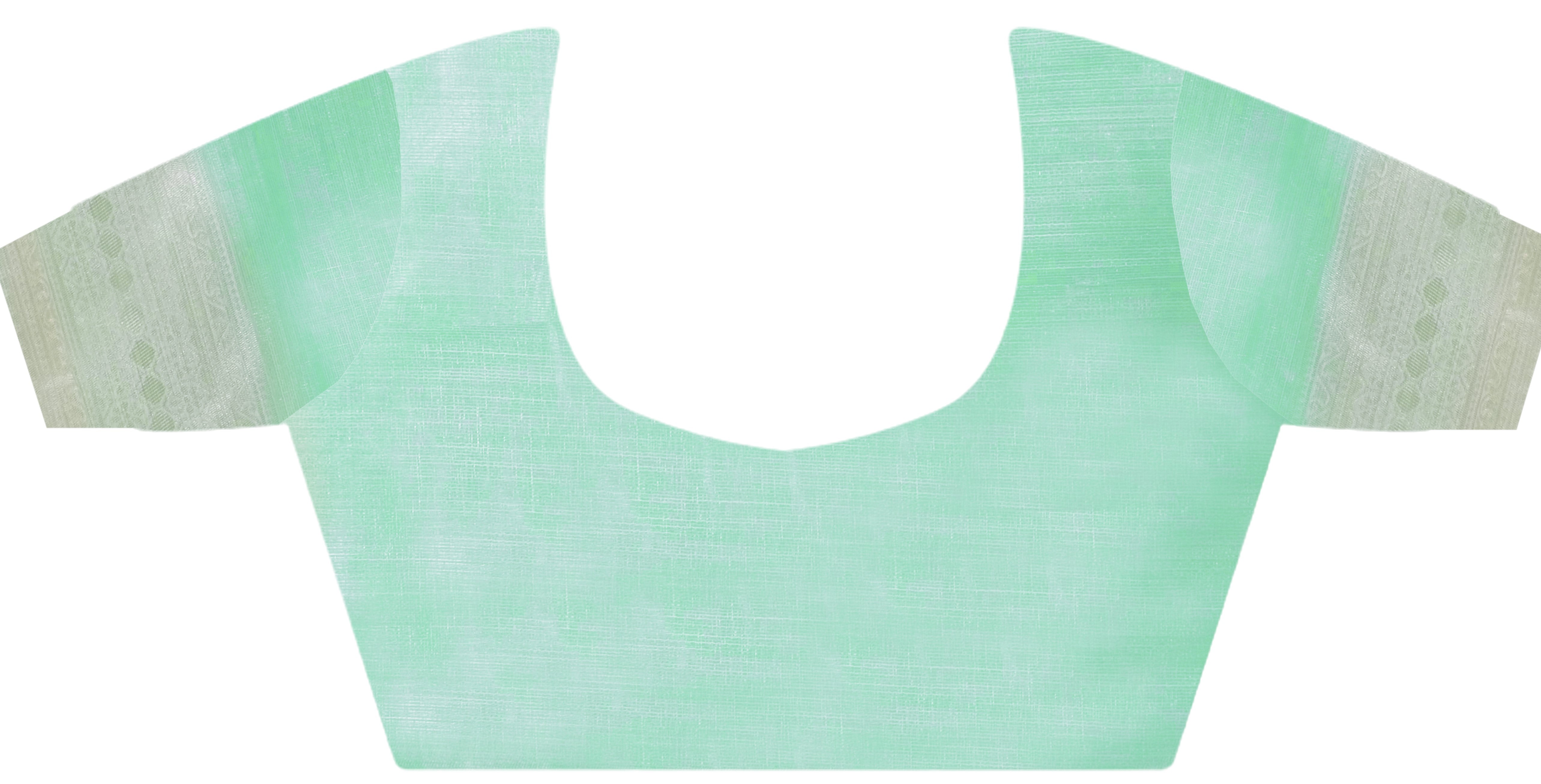 Mint Green Linen Saree With Jacquard Woven Work