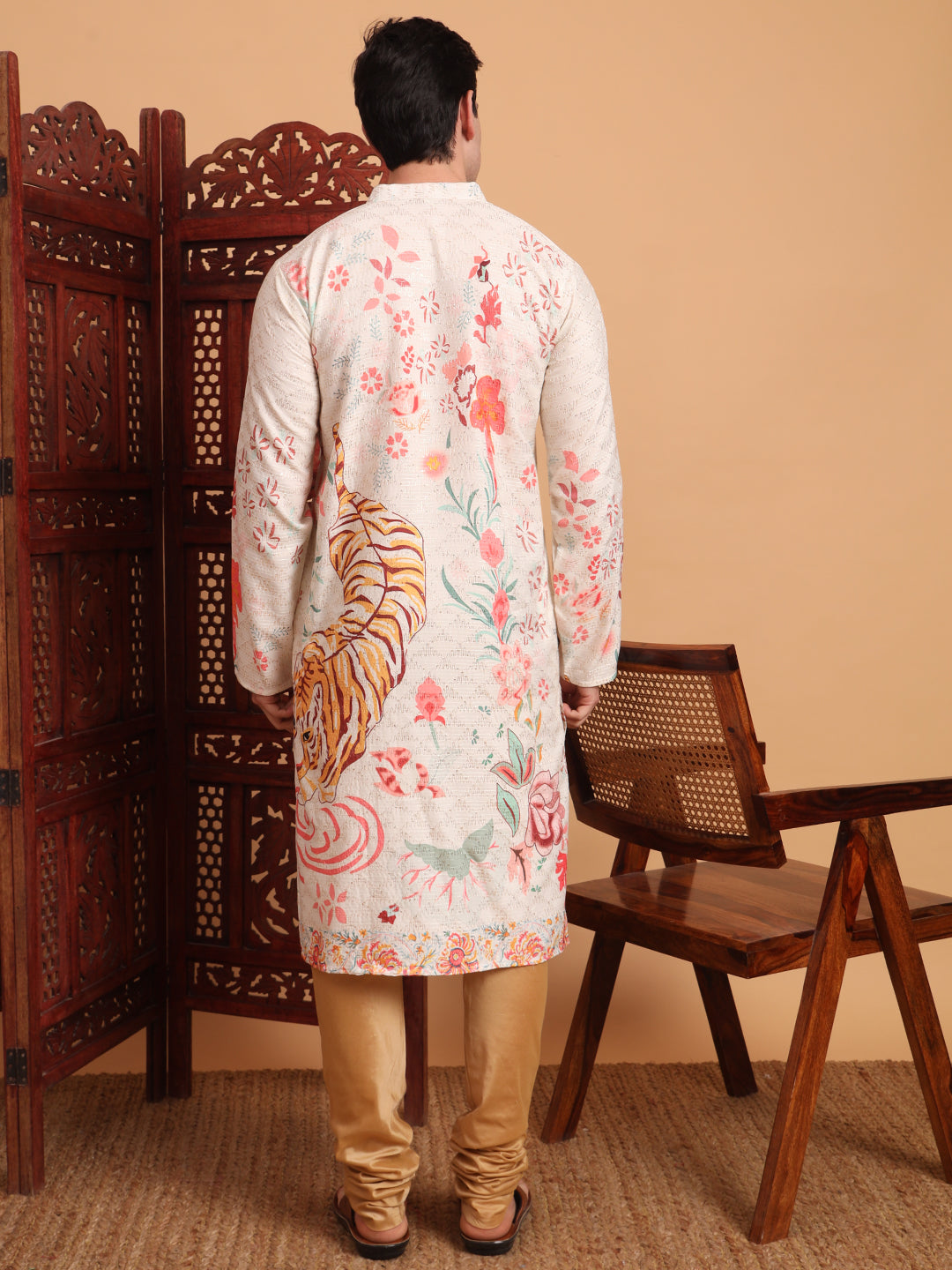 Off White Traditional Kurta for Ceremonial Looks