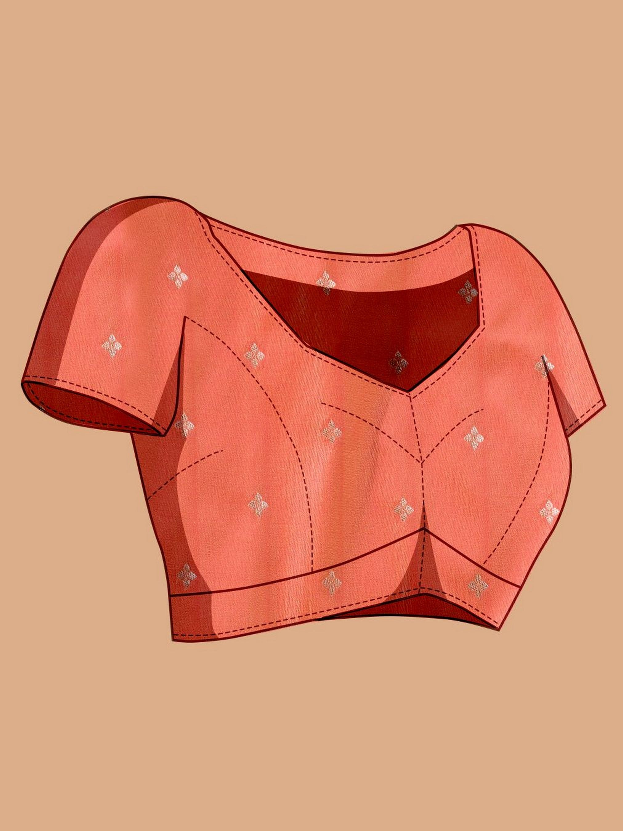 Orange Rich Woven Jari Designer Banarasi Silk Saree