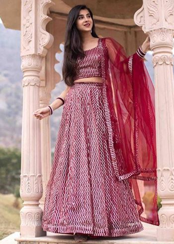 Pink Sequins Heavy Net Party Wear Lehenga Choli With Dupatta