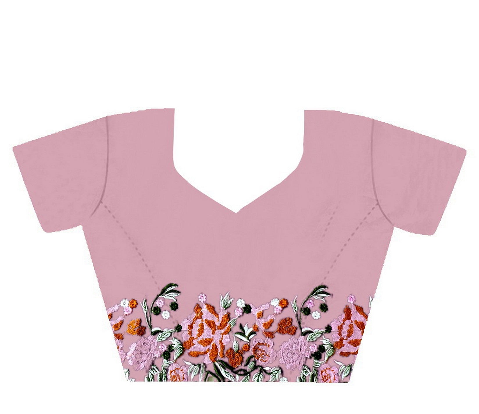 Purple Glossy Silk Cross Stich Embroidery Cut Work Adorable Partywear Girlie Saree