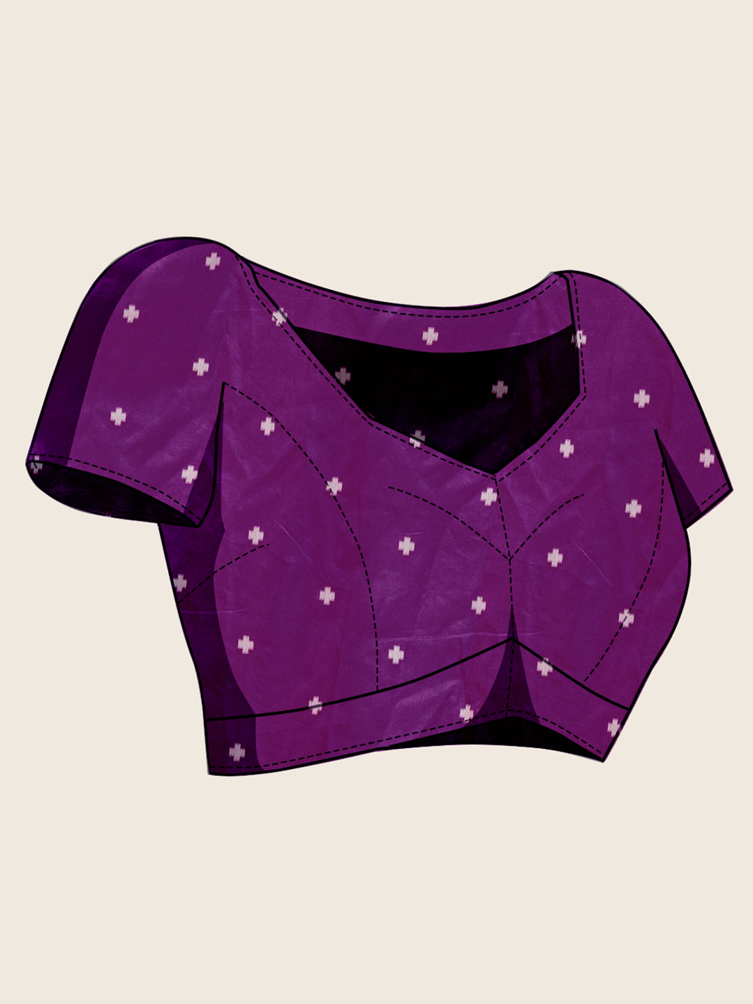 Purple Soft Silk Woven Meenakari Designer Ceremonial Saree