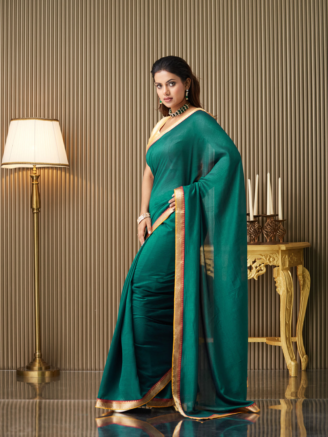 Rama Silk Fancy Designer Bollywood Party Saree