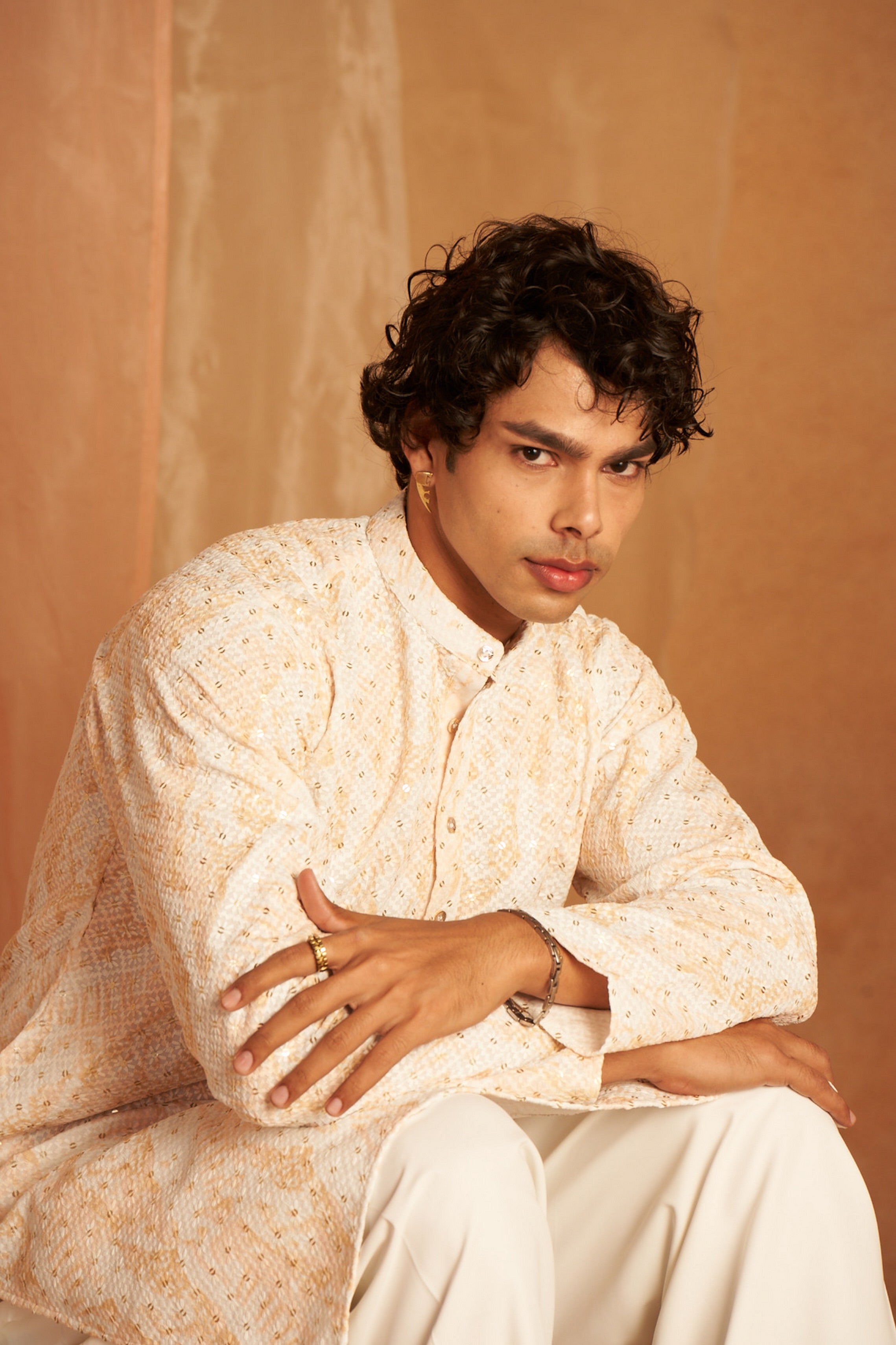 Yellow Chikankari Viscose Kurta Payjama – Bright and Graceful