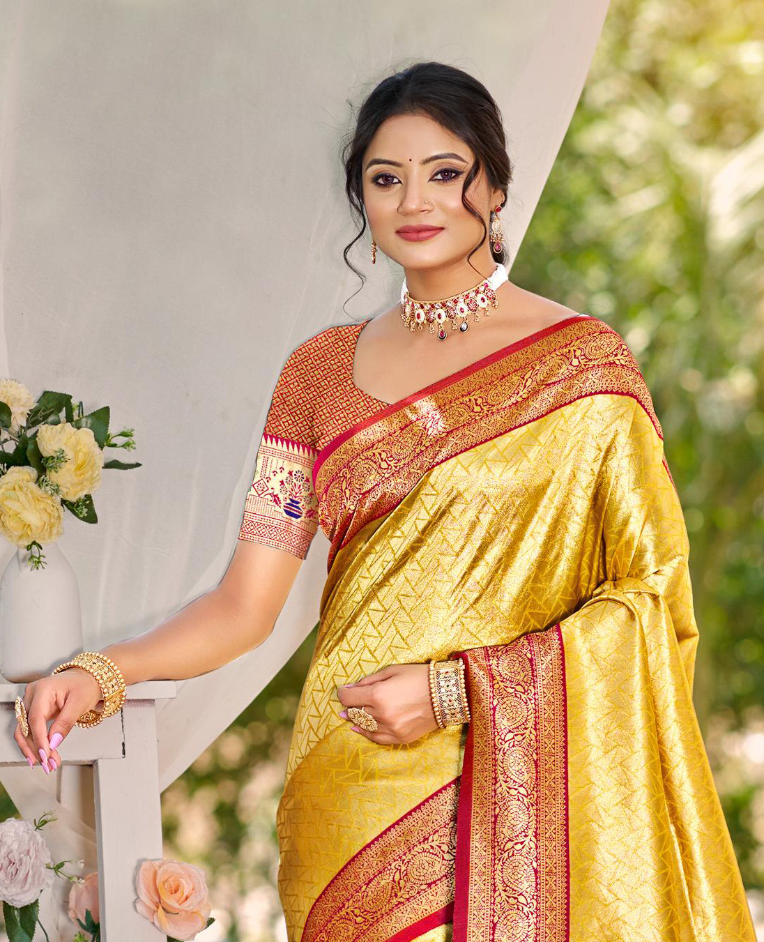 Yellow Color Kanjivaram Silk Saree With Heritage Vibes and Modern Appeal