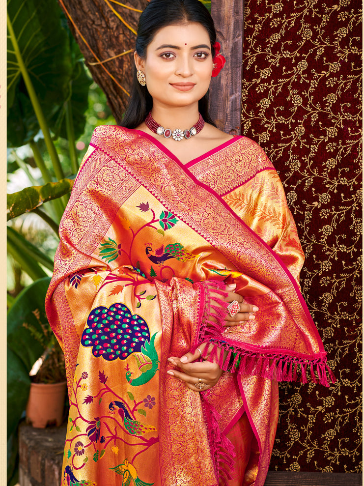 Yellow Kanjivaram Silk Saree With Minimalist Elegance and Classy Drape