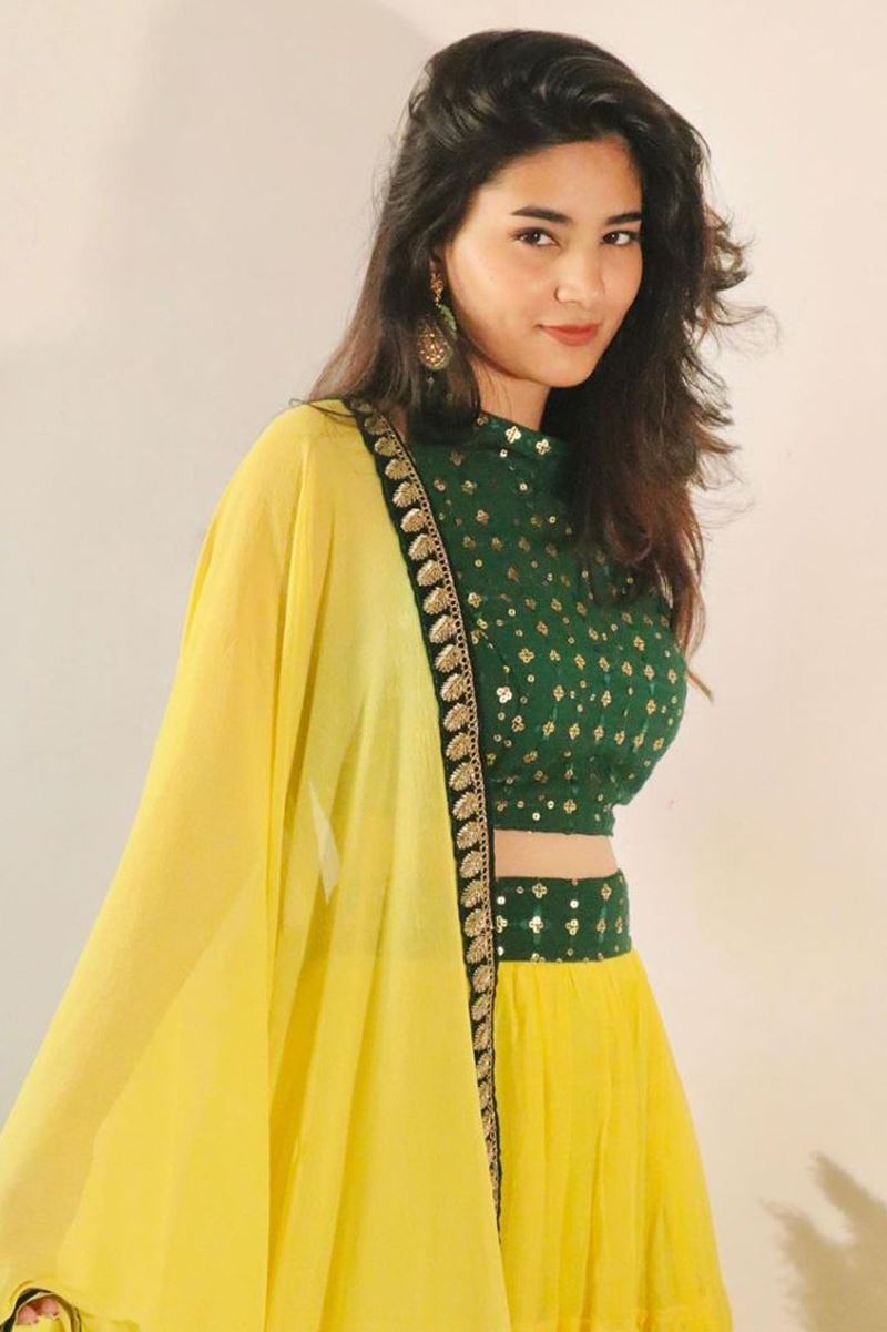 Yellow Lehenga Choli With Embroidery Work