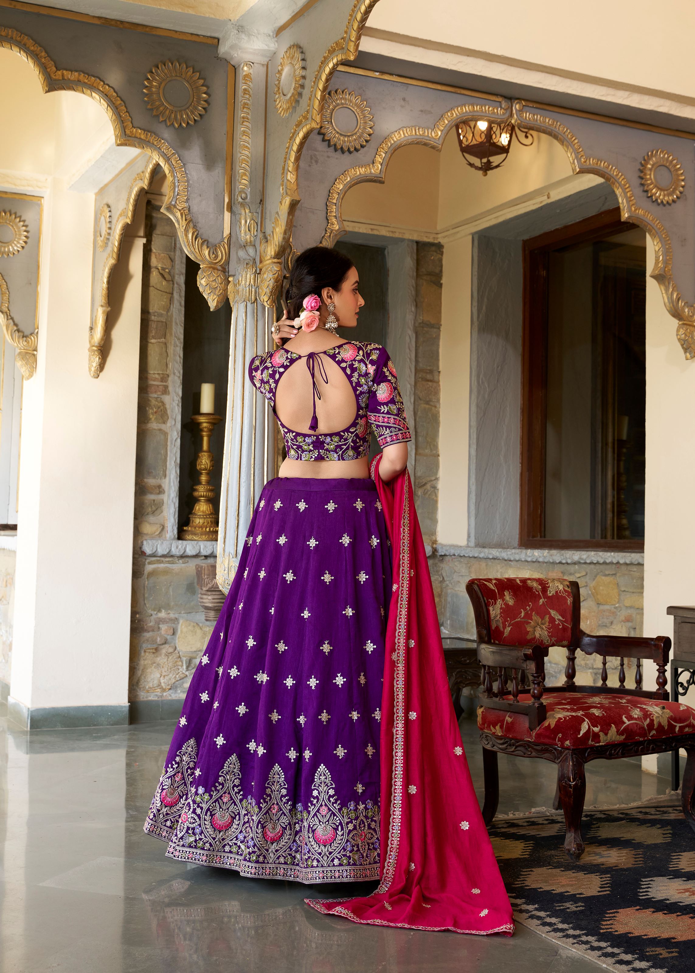 Your Dream Lehenga, Drenched in Purple Elegance