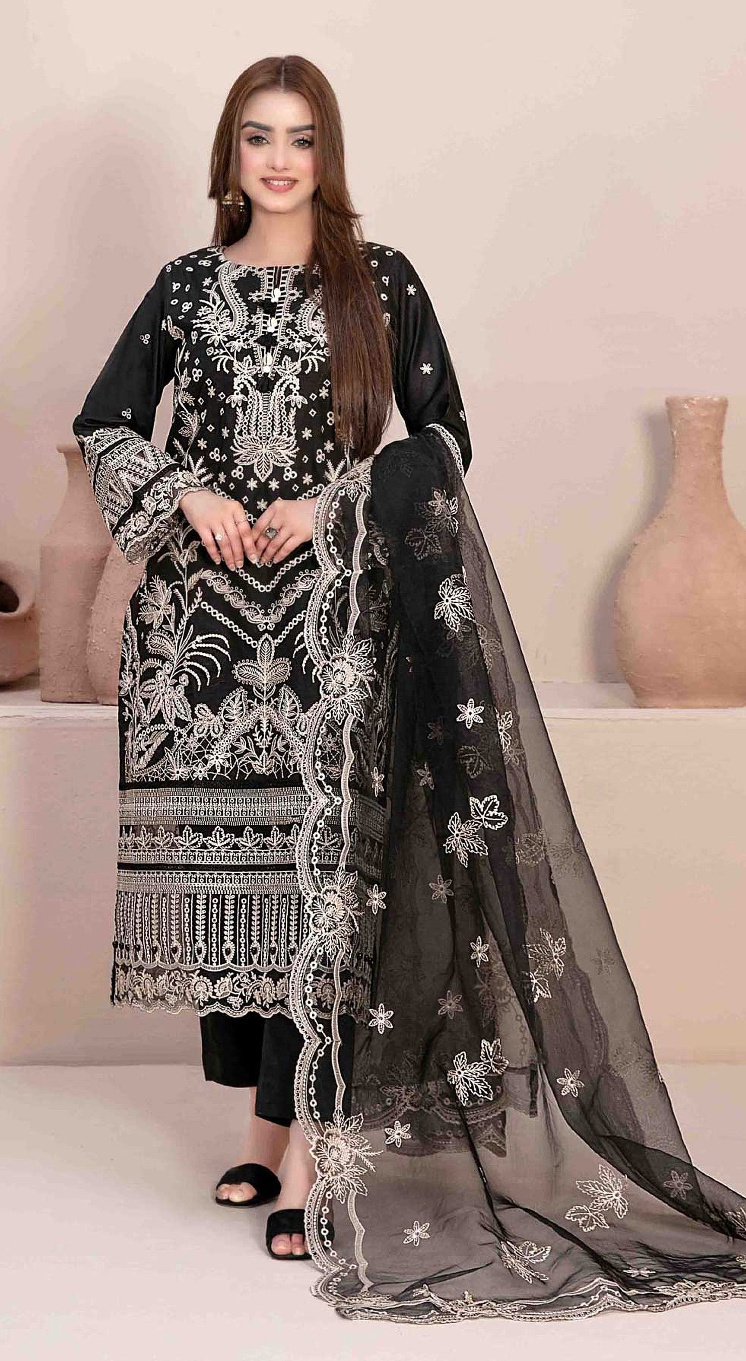 Black Heavy Designer Suit With Heavy Embroidery Work