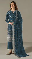 Blue Pakistani Salwar Suit With Heavy Embroidery Work