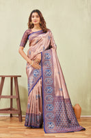 Blue Rama Banarasi Silk Saree with Rich Pallu & Elegant Jacquard Jari Work