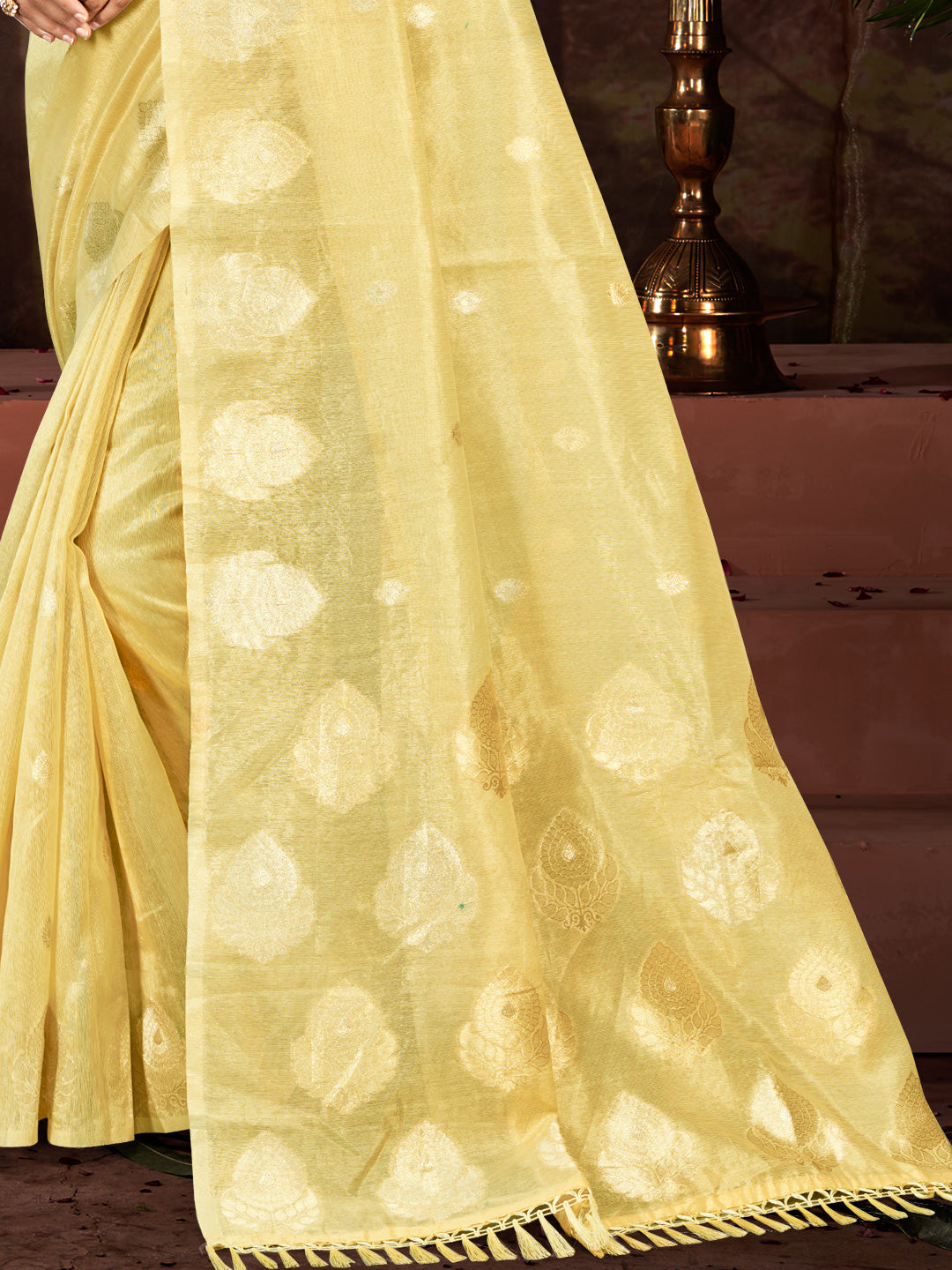 Contemporary Green Munga kota Festival Saree for Women