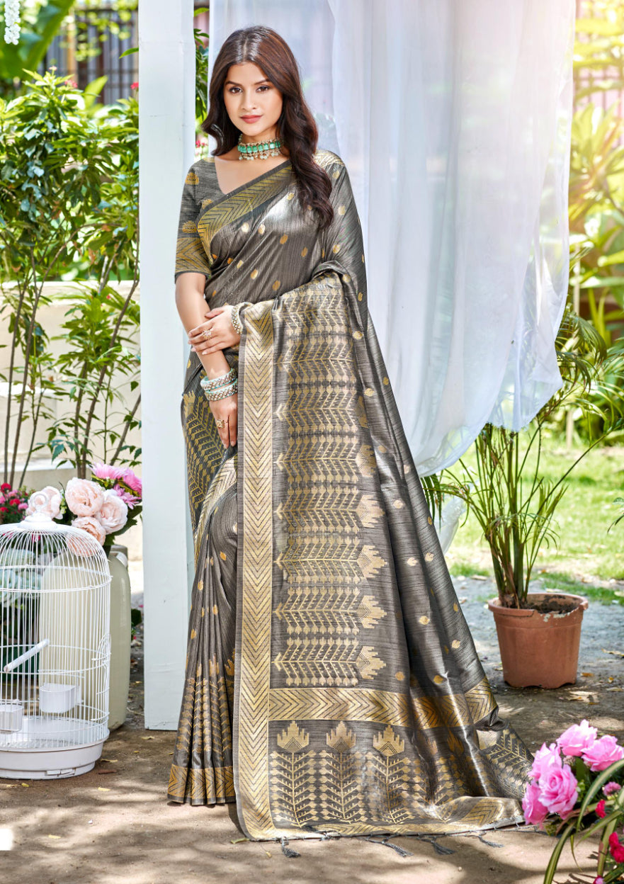 Dark Turquoise Assam Silk Saree With Elegant Flow and Traditional Feel