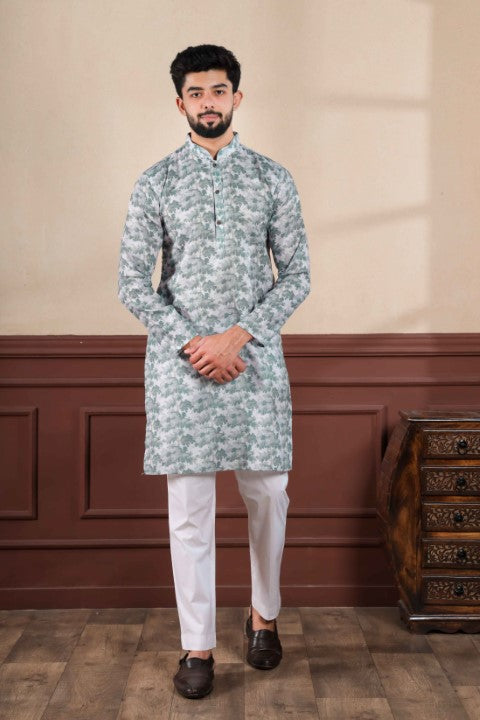 Forest Green Sophisticated Kurta Pajama for Ceremonial Wear