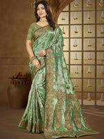 Green Color Festive Wear Silk Saree
