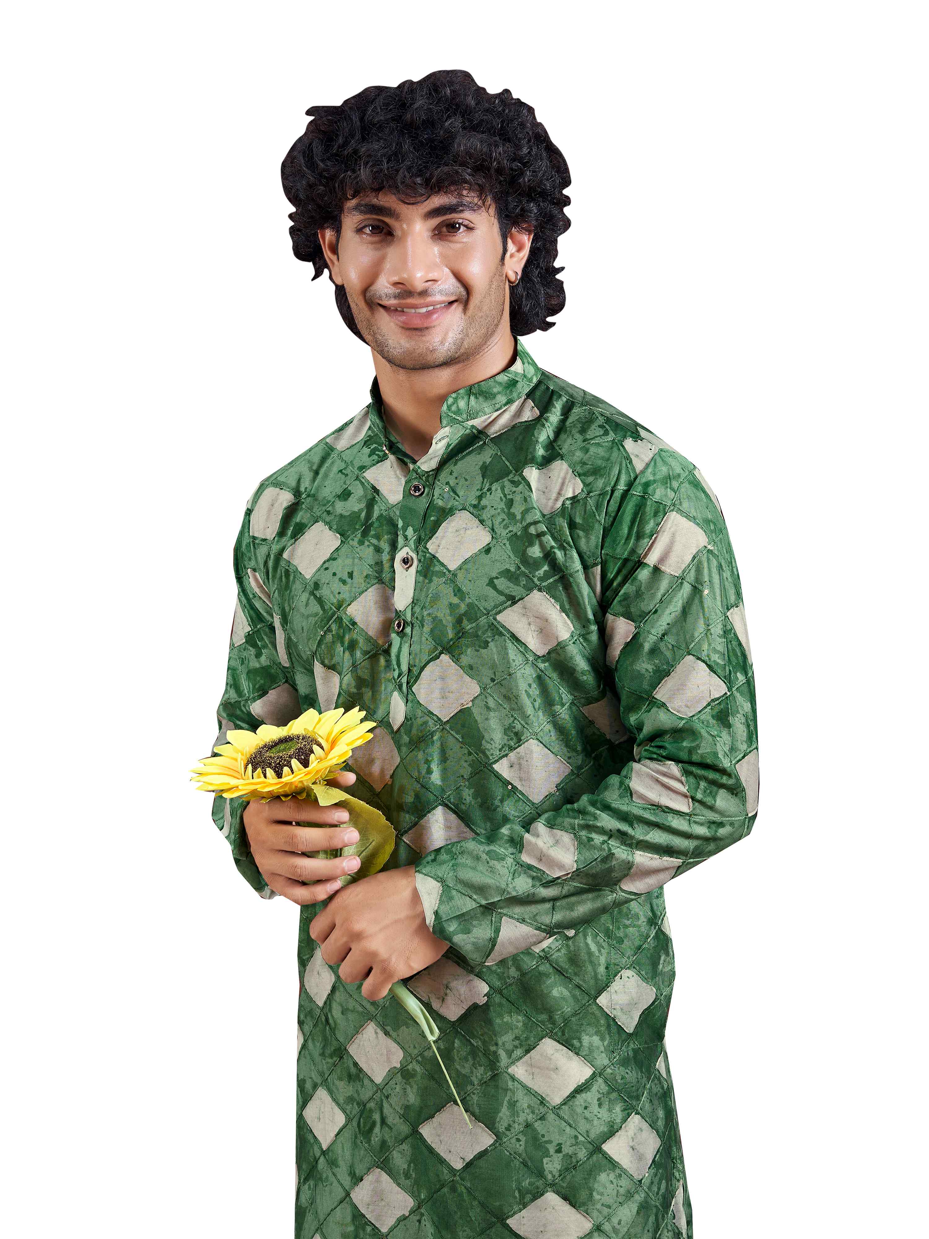 Green Color Stylish Kurta Payjama for Men – Fresh Look for Celebrations