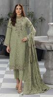 Green Heavy Designer Suit With Heavy Embroidery Work