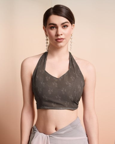 Grey Georgette Designer Printed Graceful Ethnic Saree