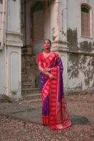 Lavender Banarasi Silk Woven Jari Designer Heavy Rich Looks Ceremonial Saree