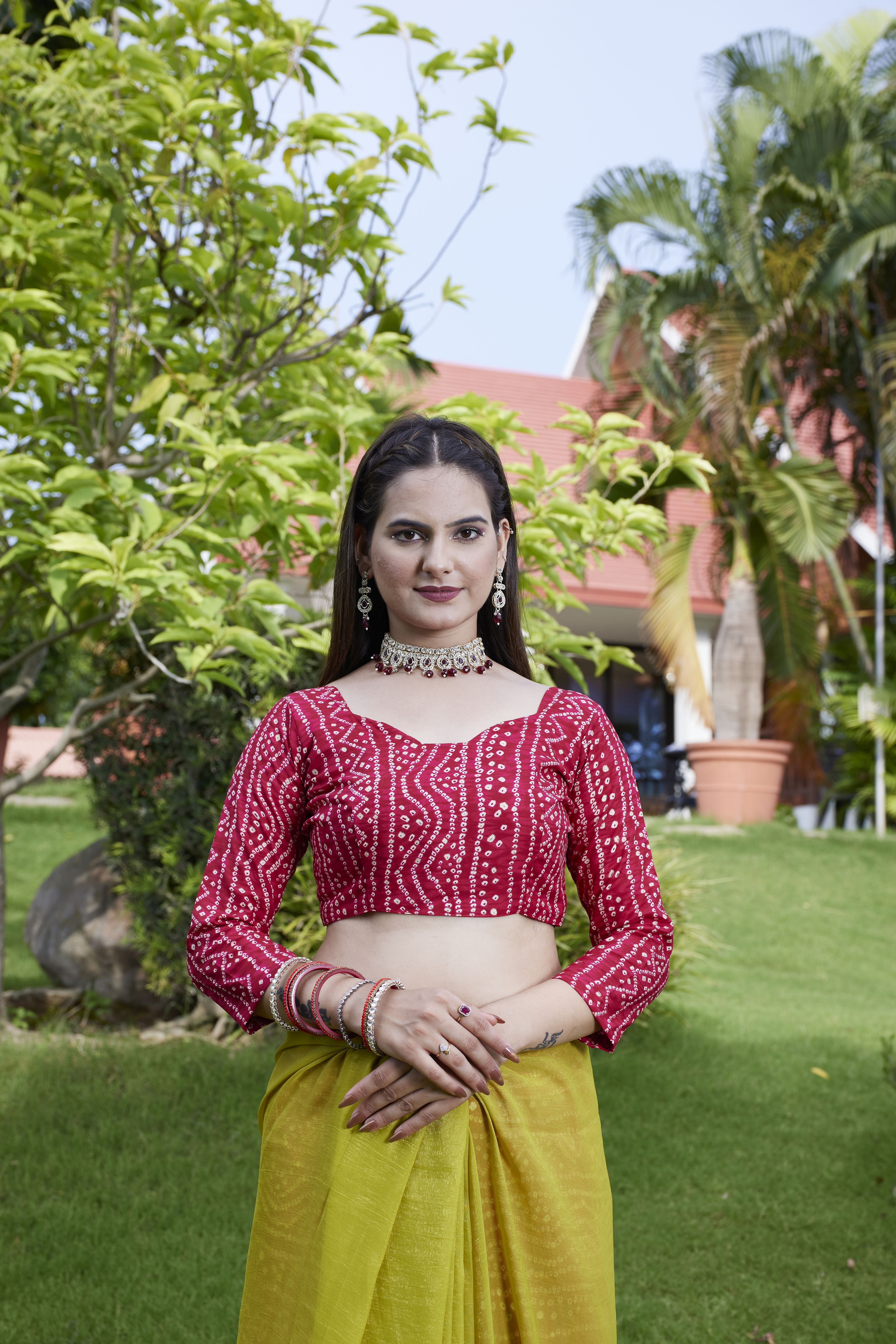 Lemon Chiffon Beautiful Heavy Traditonal Rich Festive Saree