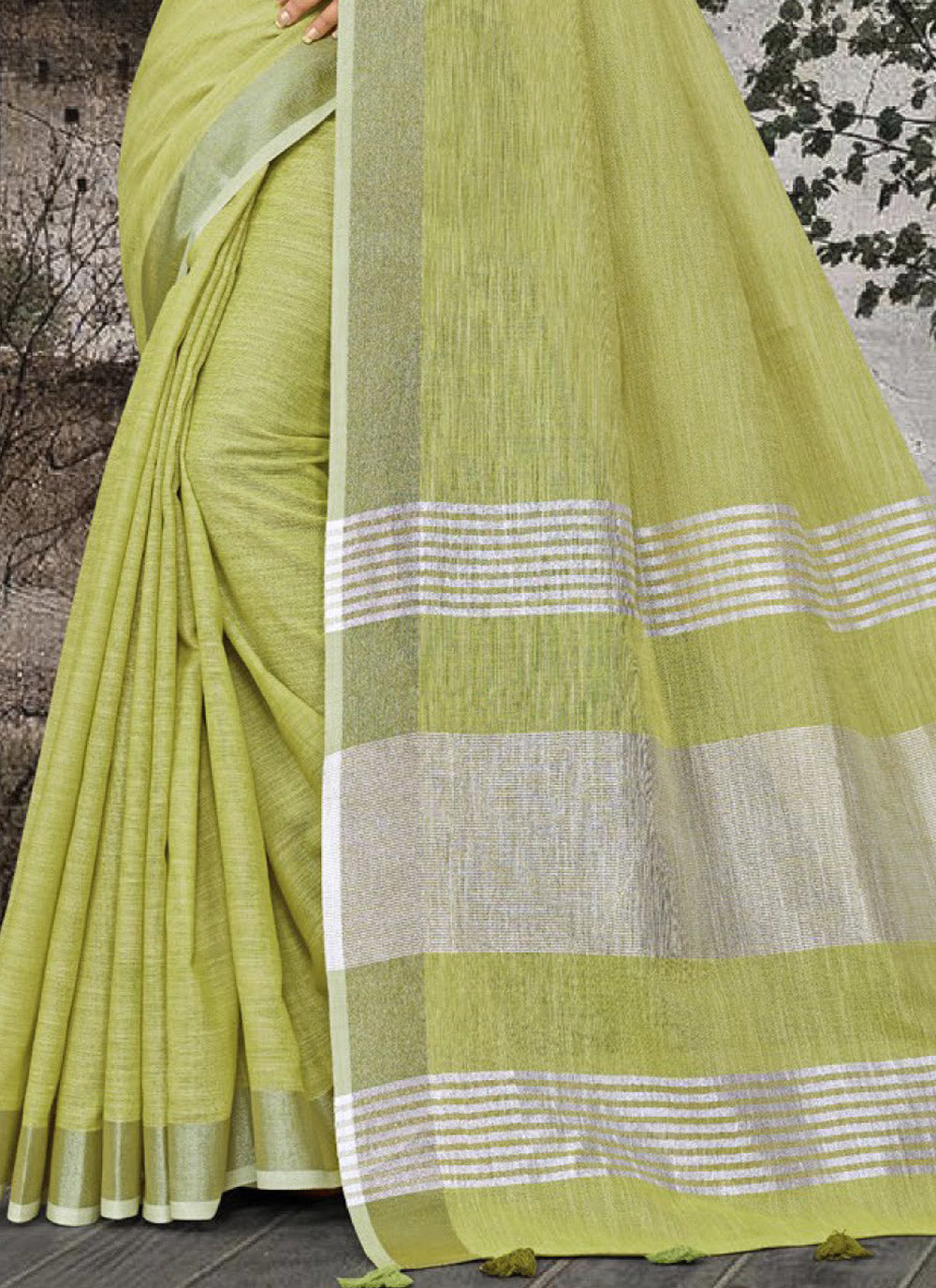 Linen Saree