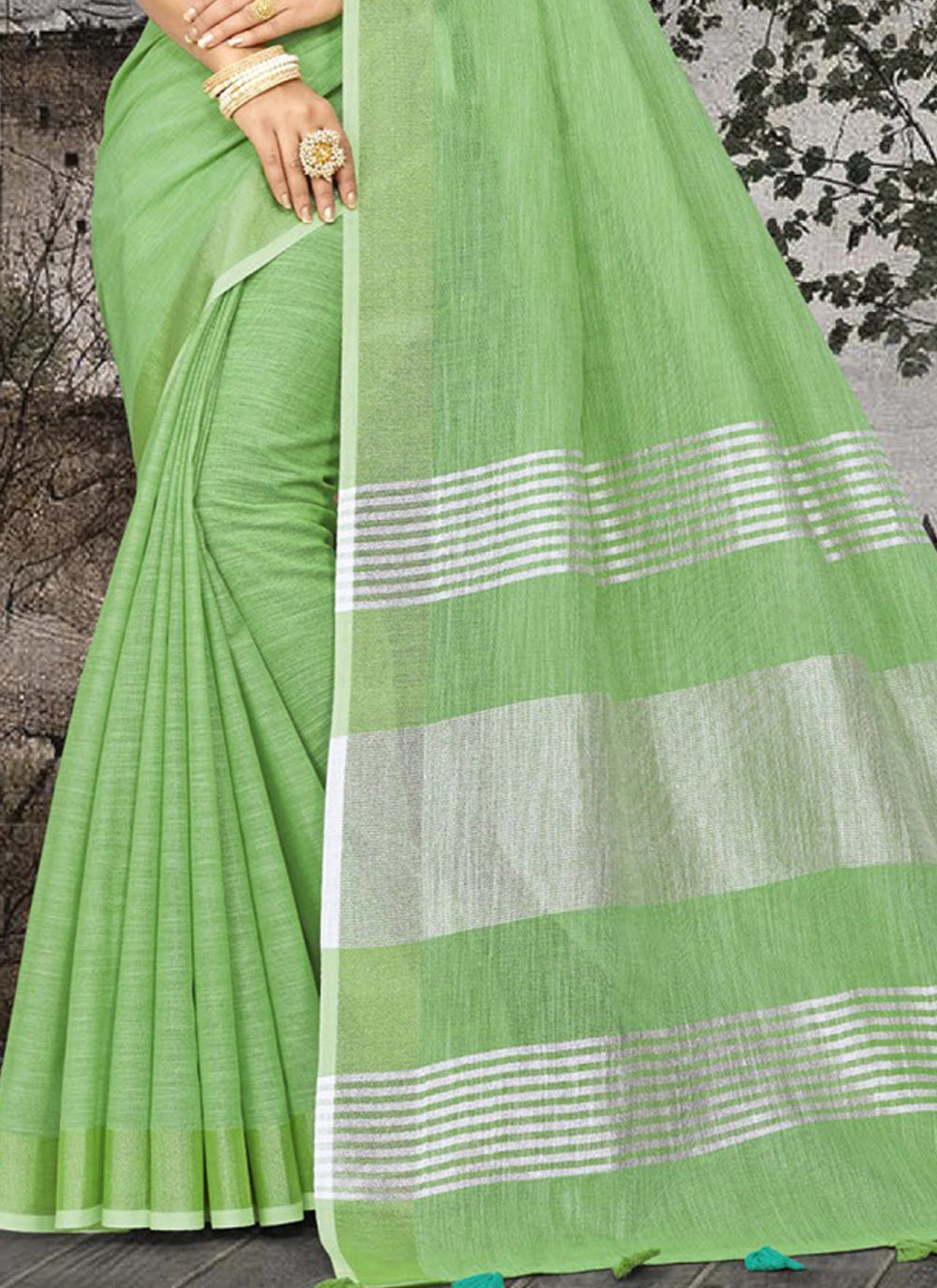 Linen Saree
