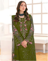 Mahendi Heavy Designer Suit With Heavy Embroidery Work