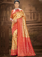Majestic Multi Color Dharmavaram Silk Festival Saree for Women