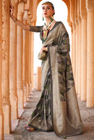 Multicolor Saree With  Jacquard Woven Work