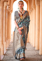 Multicolor Saree With  Jacquard Woven Work