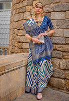 Multicolor Superior Silk Saree With Jacquard Woven