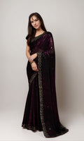 Pink Beautiful Bollywood Style Ceremonial Georgette Saree