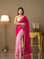 Pink Chiffon Fancy Designer Bollywood Party Saree