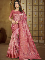 Pink Color Festive Wear Silk Saree