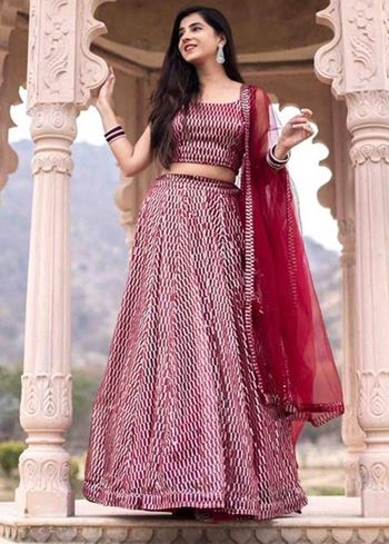 Pink Sequins Heavy Net Party Wear Lehenga Choli With Dupatta